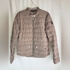 Belstaff women's Full Zip Quilted Down/ Feather Jacket sz 40